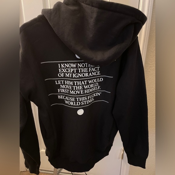 Authentic Supreme Know Thyself Hoodie | Black | Size M - Picture 2 of 9